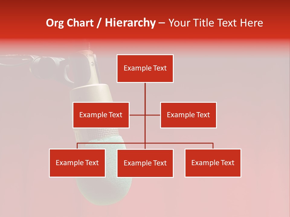 Microphone With Text Area PowerPoint Template