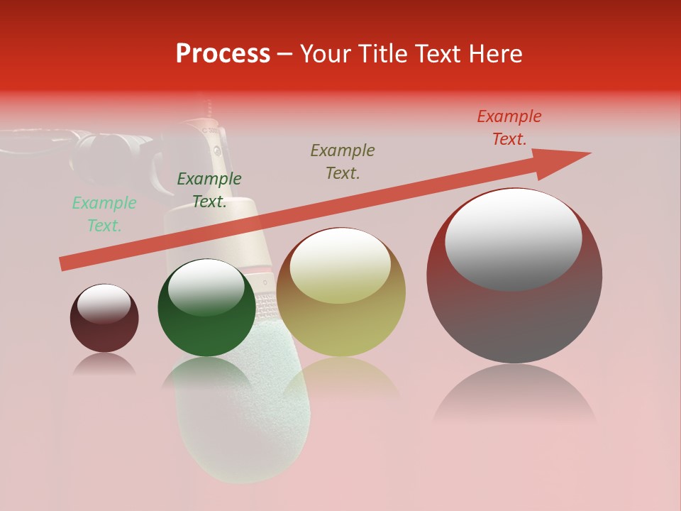 Microphone With Text Area PowerPoint Template