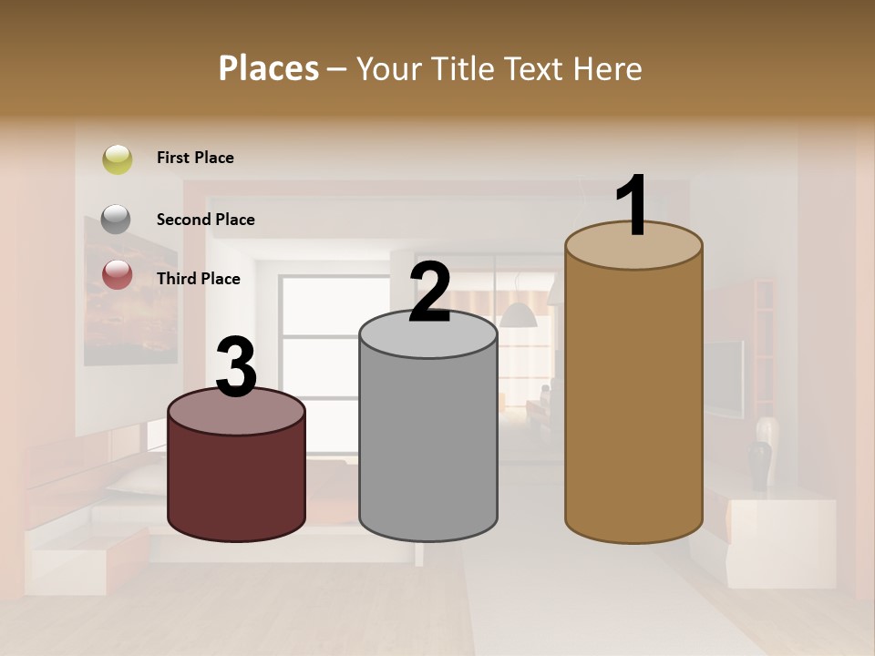 Little Baby Standing In Crib Bitting On Rail PowerPoint Template