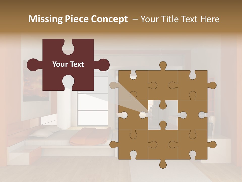 Little Baby Standing In Crib Bitting On Rail PowerPoint Template