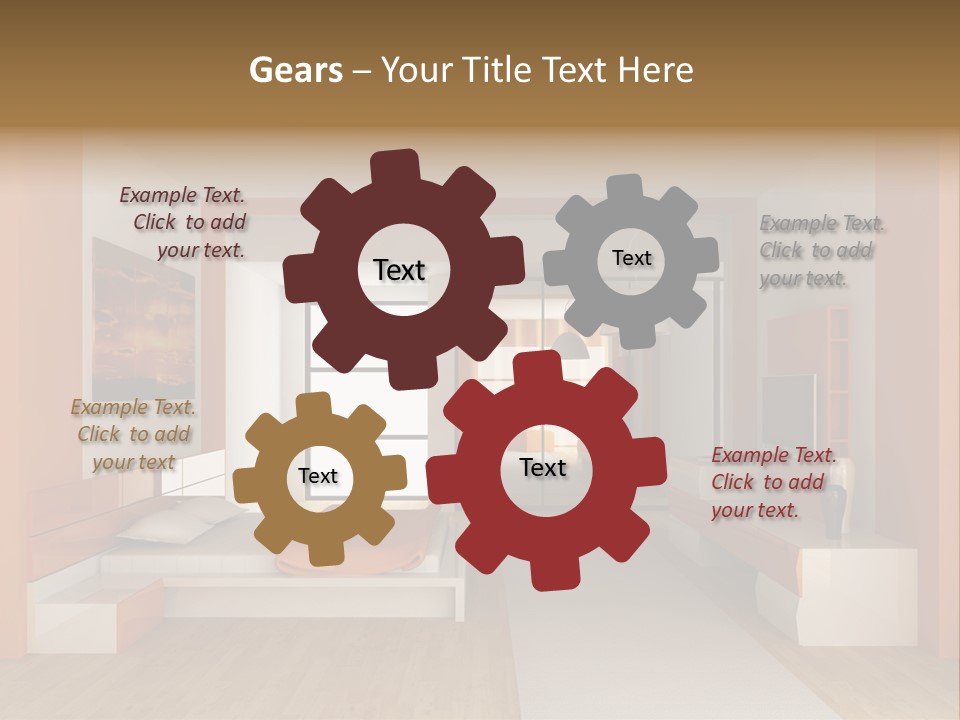 Little Baby Standing In Crib Bitting On Rail PowerPoint Template