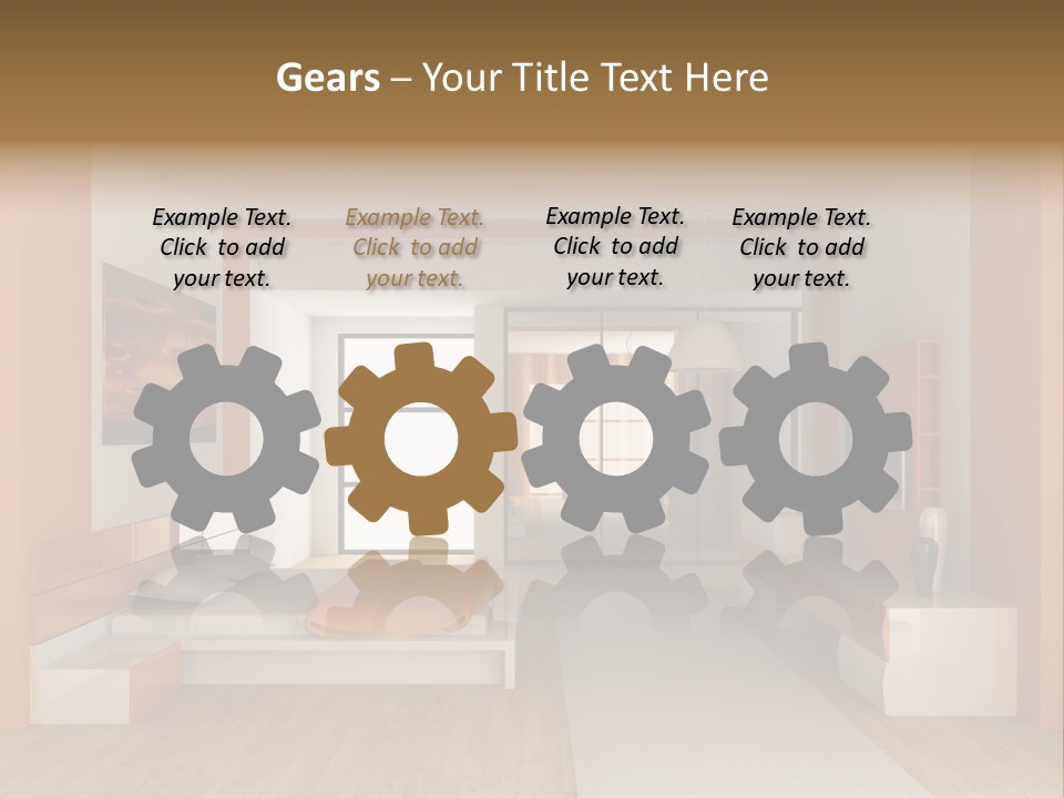 Little Baby Standing In Crib Bitting On Rail PowerPoint Template