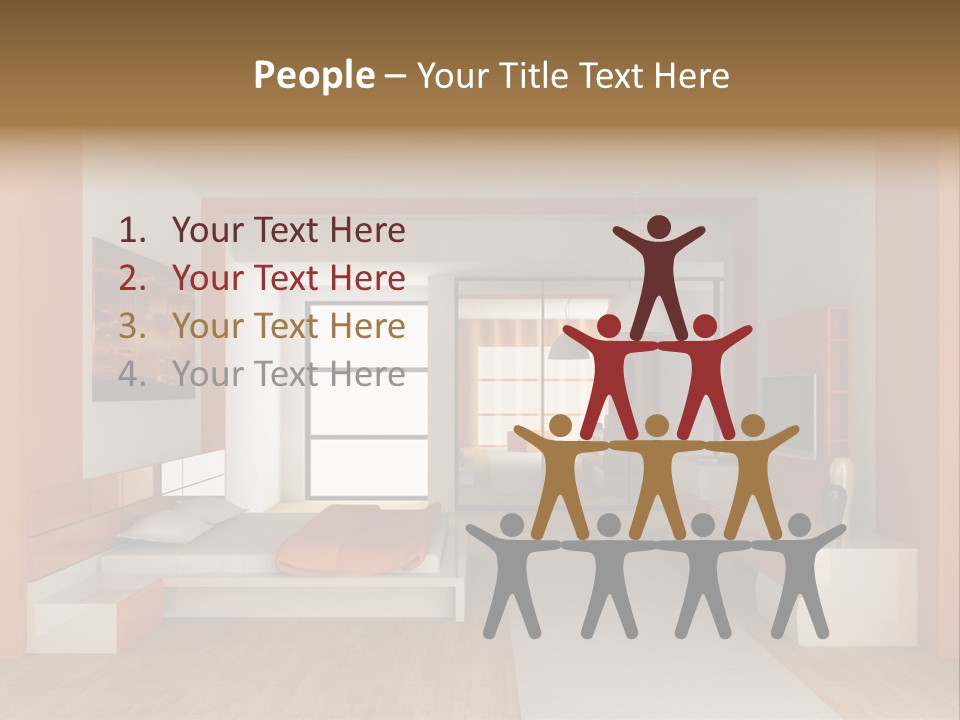 Little Baby Standing In Crib Bitting On Rail PowerPoint Template