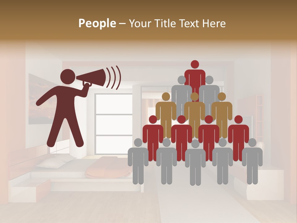 Little Baby Standing In Crib Bitting On Rail PowerPoint Template