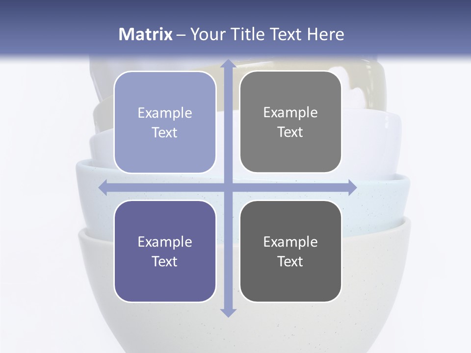 Colourful Bowls. Path Included In File. PowerPoint Template