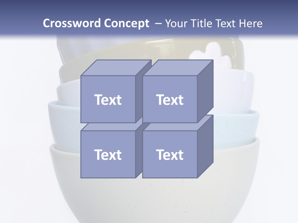 Colourful Bowls. Path Included In File. PowerPoint Template