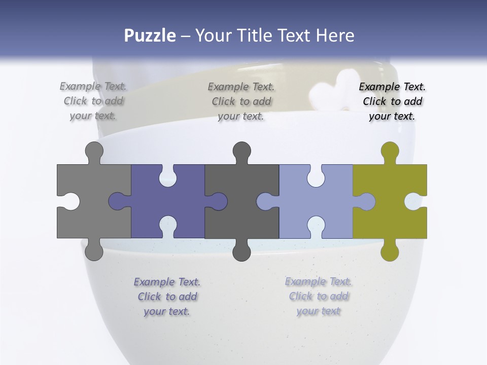 Colourful Bowls. Path Included In File. PowerPoint Template