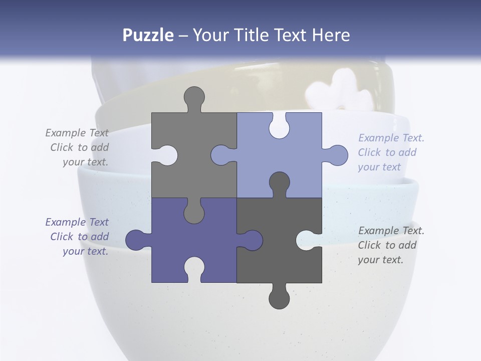 Colourful Bowls. Path Included In File. PowerPoint Template