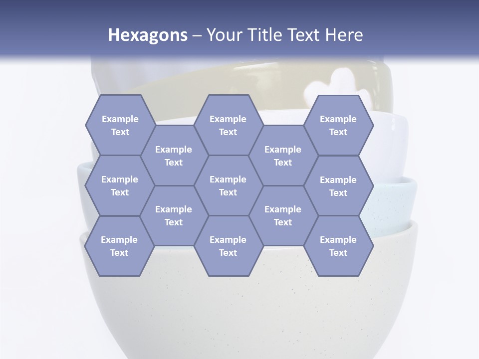 Colourful Bowls. Path Included In File. PowerPoint Template