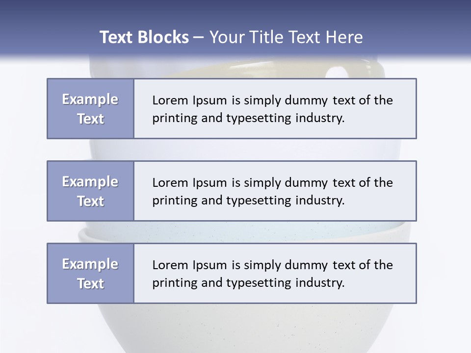 Colourful Bowls. Path Included In File. PowerPoint Template