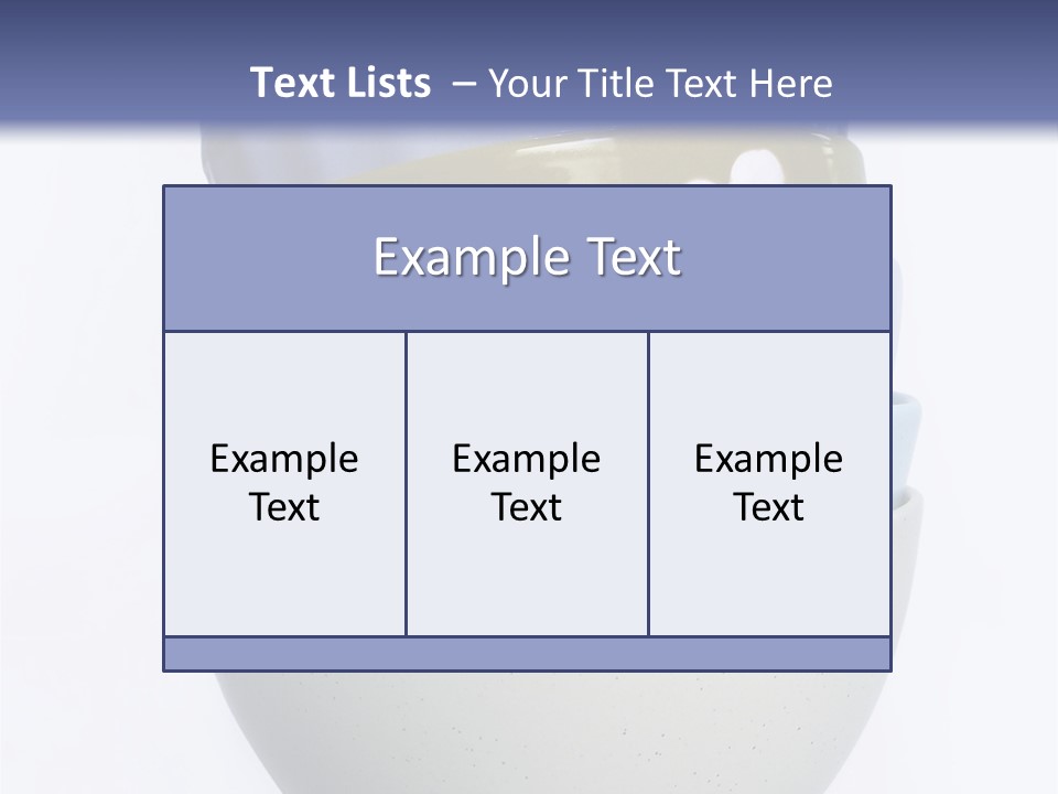 Colourful Bowls. Path Included In File. PowerPoint Template