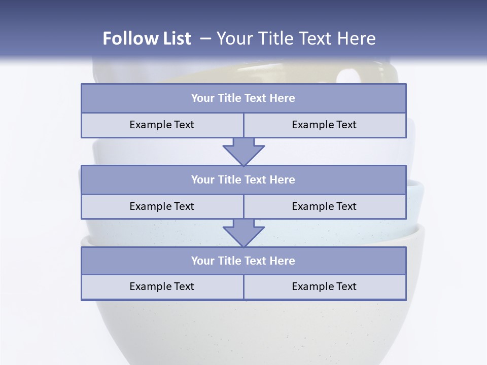 Colourful Bowls. Path Included In File. PowerPoint Template