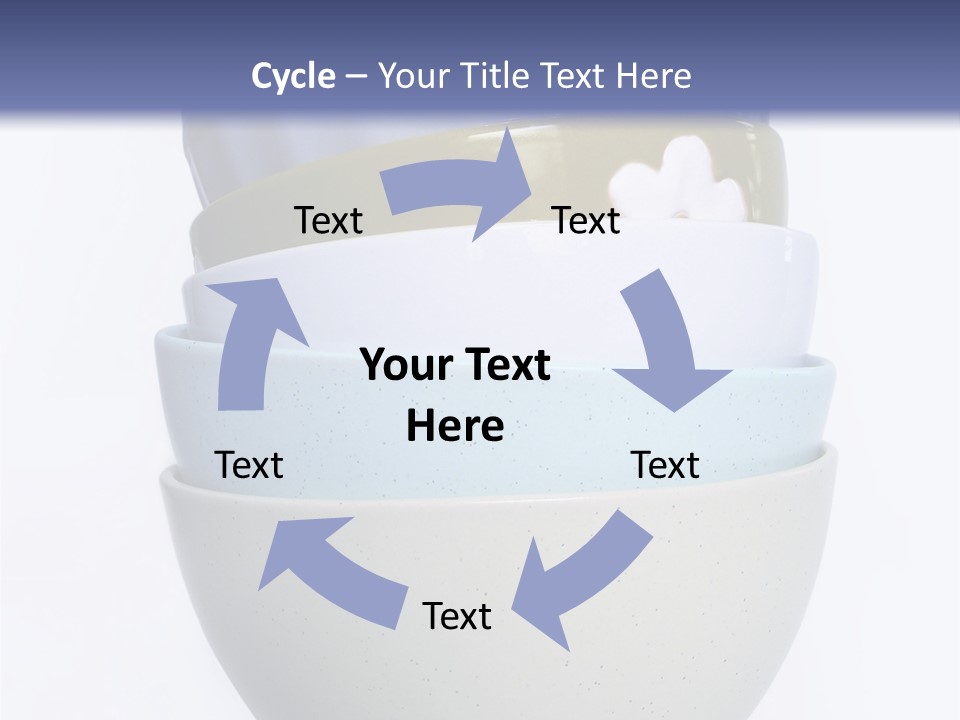 Colourful Bowls. Path Included In File. PowerPoint Template