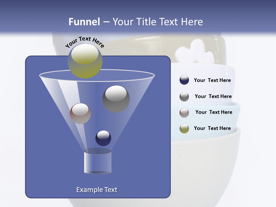 Colourful Bowls. Path Included In File. PowerPoint Template