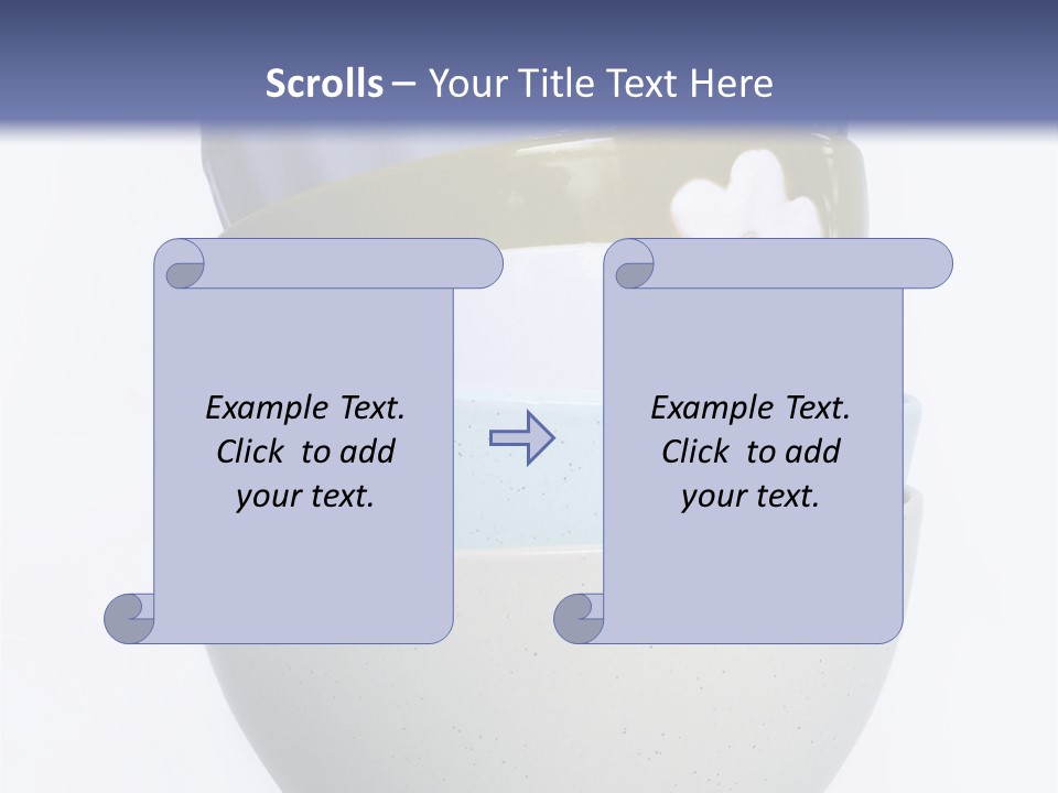 Colourful Bowls. Path Included In File. PowerPoint Template