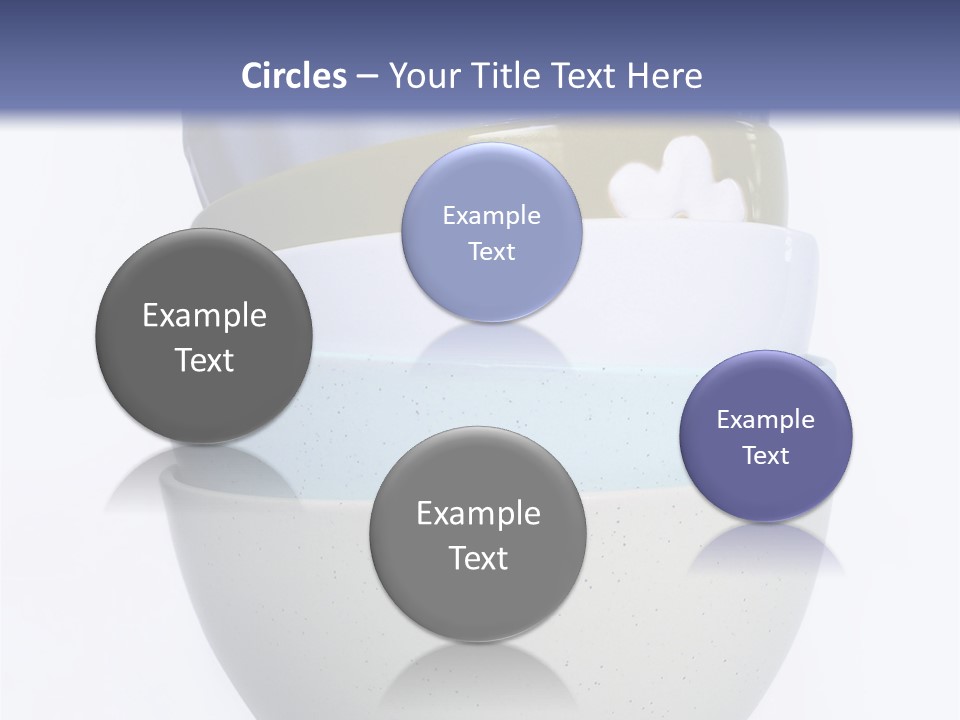 Colourful Bowls. Path Included In File. PowerPoint Template