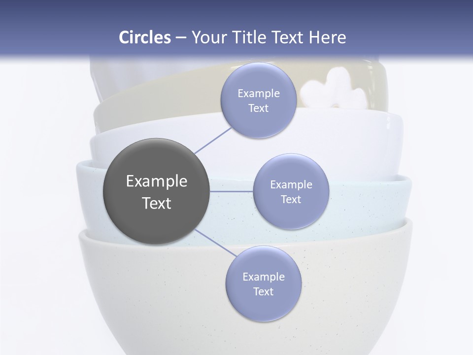 Colourful Bowls. Path Included In File. PowerPoint Template