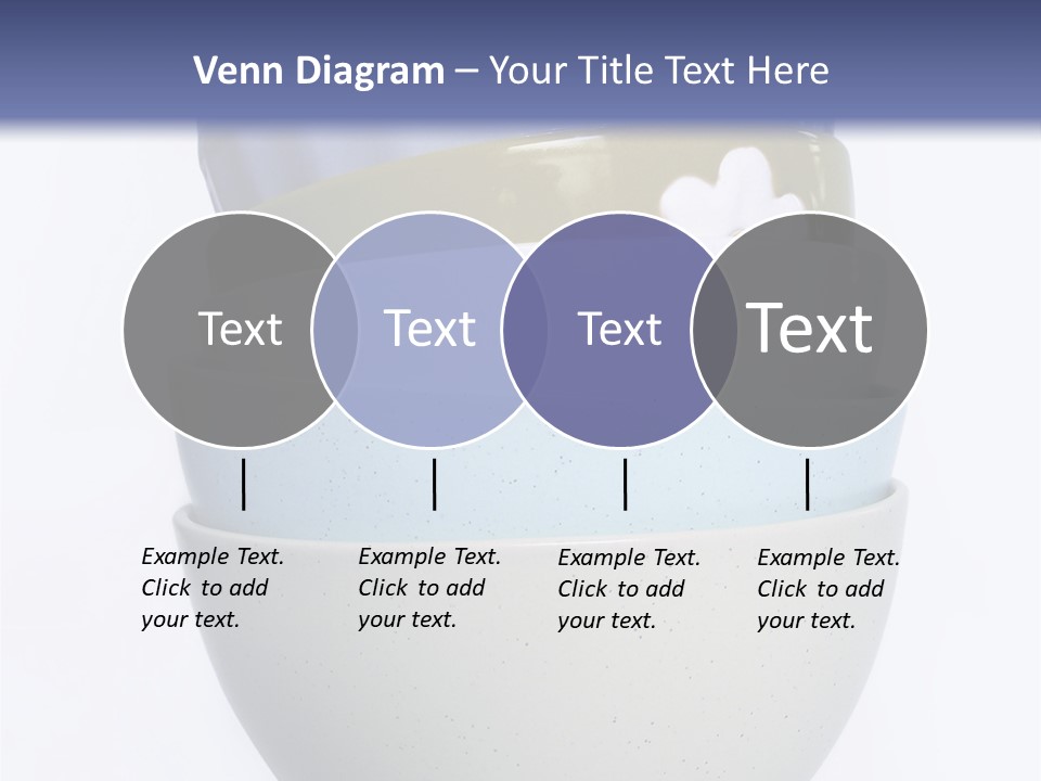 Colourful Bowls. Path Included In File. PowerPoint Template