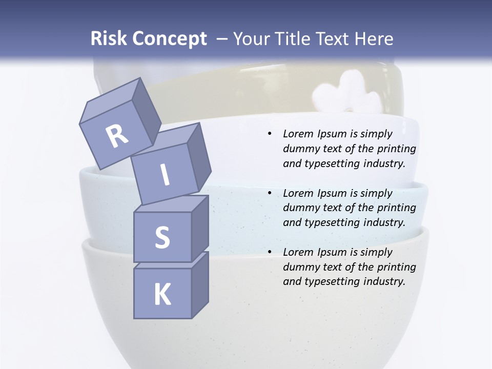 Colourful Bowls. Path Included In File. PowerPoint Template