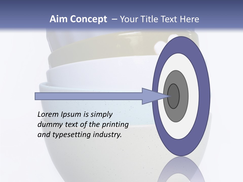 Colourful Bowls. Path Included In File. PowerPoint Template