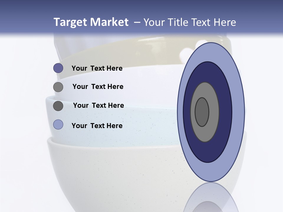 Colourful Bowls. Path Included In File. PowerPoint Template