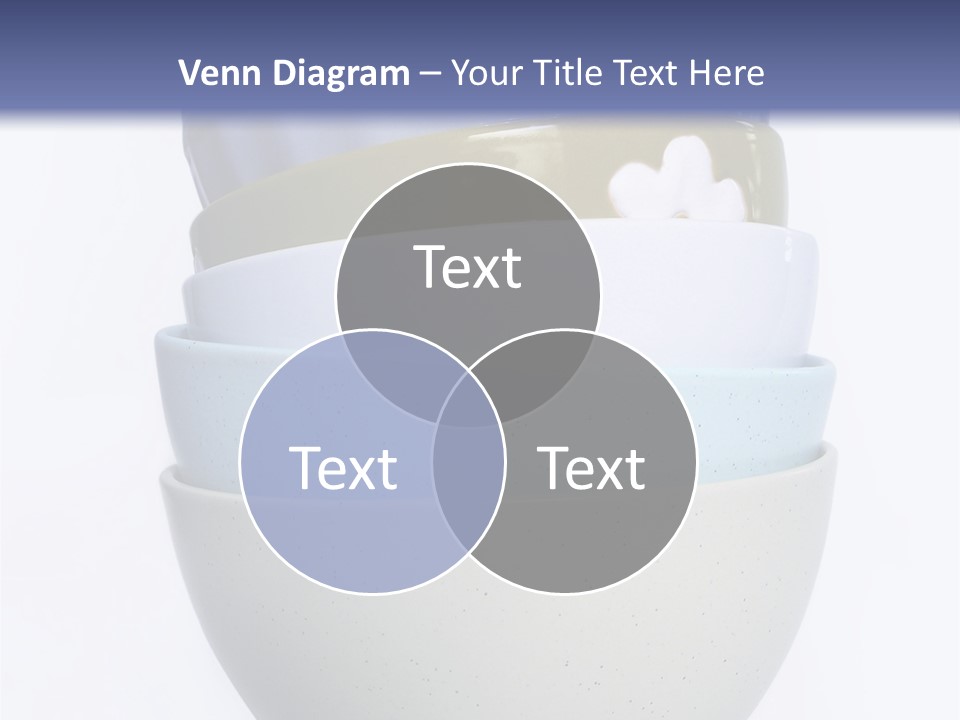 Colourful Bowls. Path Included In File. PowerPoint Template