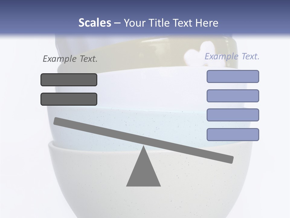 Colourful Bowls. Path Included In File. PowerPoint Template