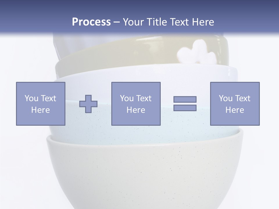 Colourful Bowls. Path Included In File. PowerPoint Template