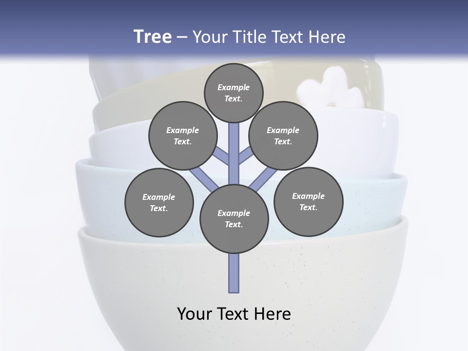 Colourful Bowls. Path Included In File. PowerPoint Template