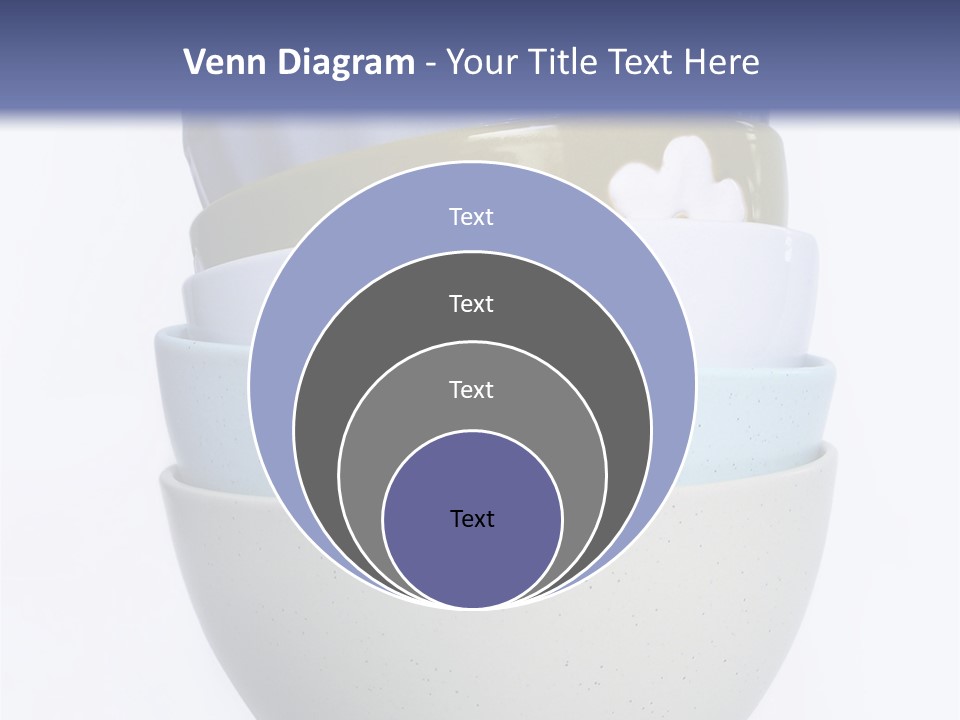 Colourful Bowls. Path Included In File. PowerPoint Template