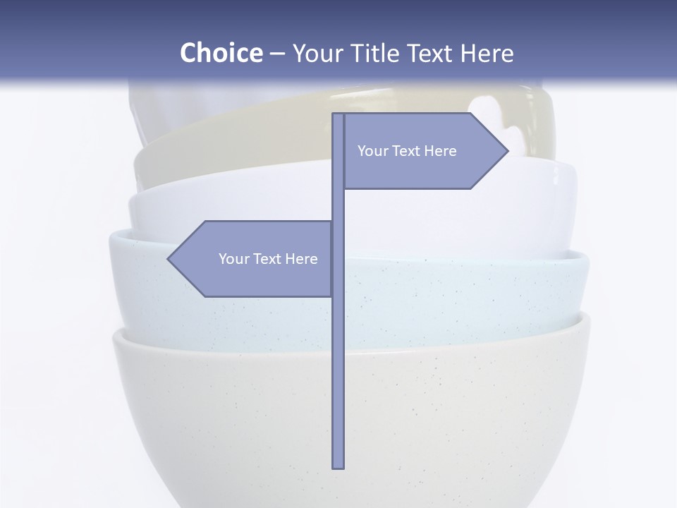 Colourful Bowls. Path Included In File. PowerPoint Template