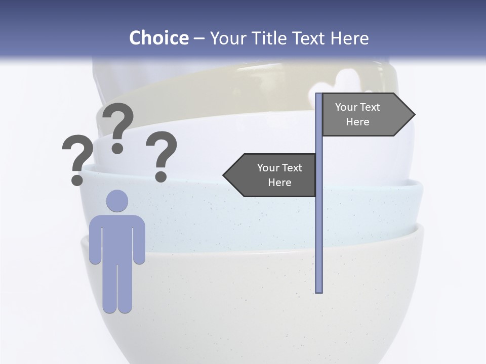 Colourful Bowls. Path Included In File. PowerPoint Template