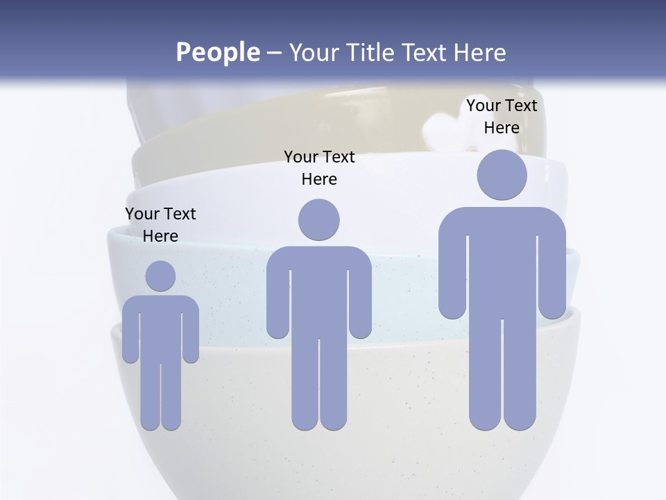 Colourful Bowls. Path Included In File. PowerPoint Template