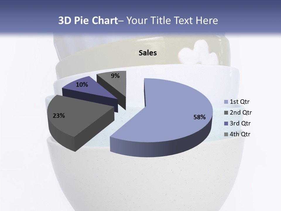 Colourful Bowls. Path Included In File. PowerPoint Template