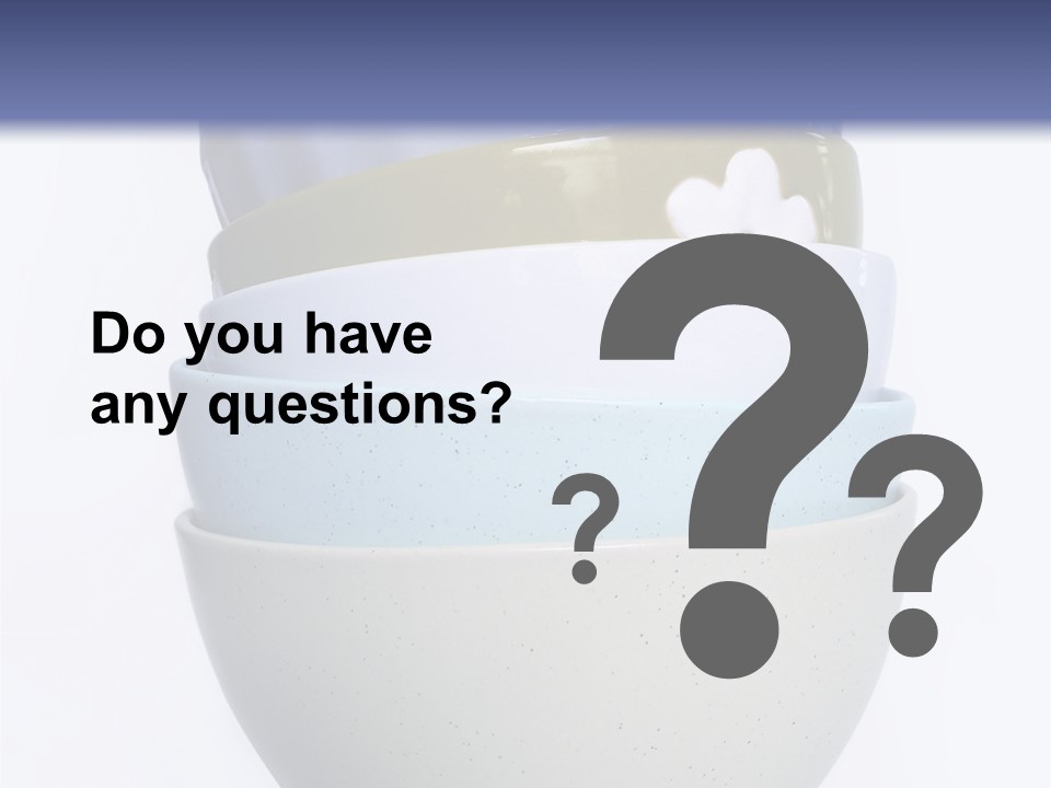 Colourful Bowls. Path Included In File. PowerPoint Template