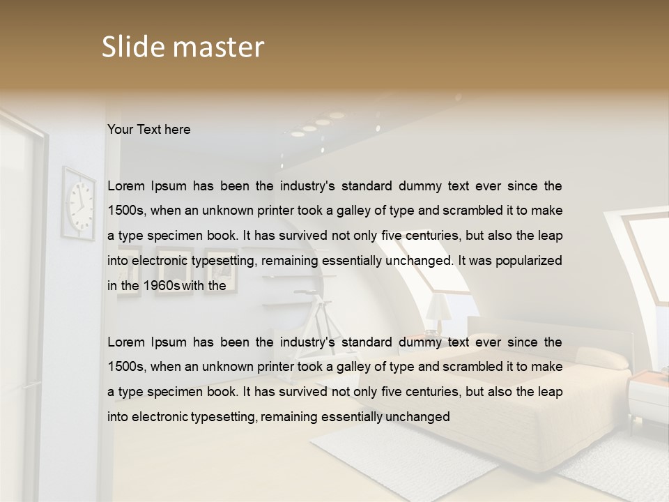 Workers On New Home Construction PowerPoint Template