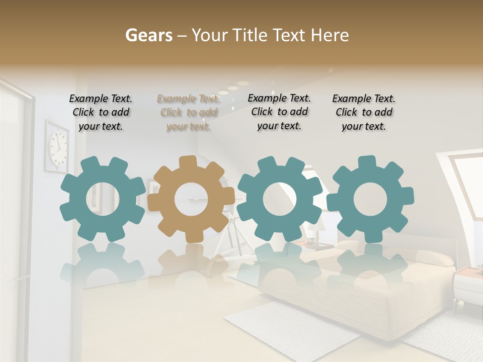 Workers On New Home Construction PowerPoint Template