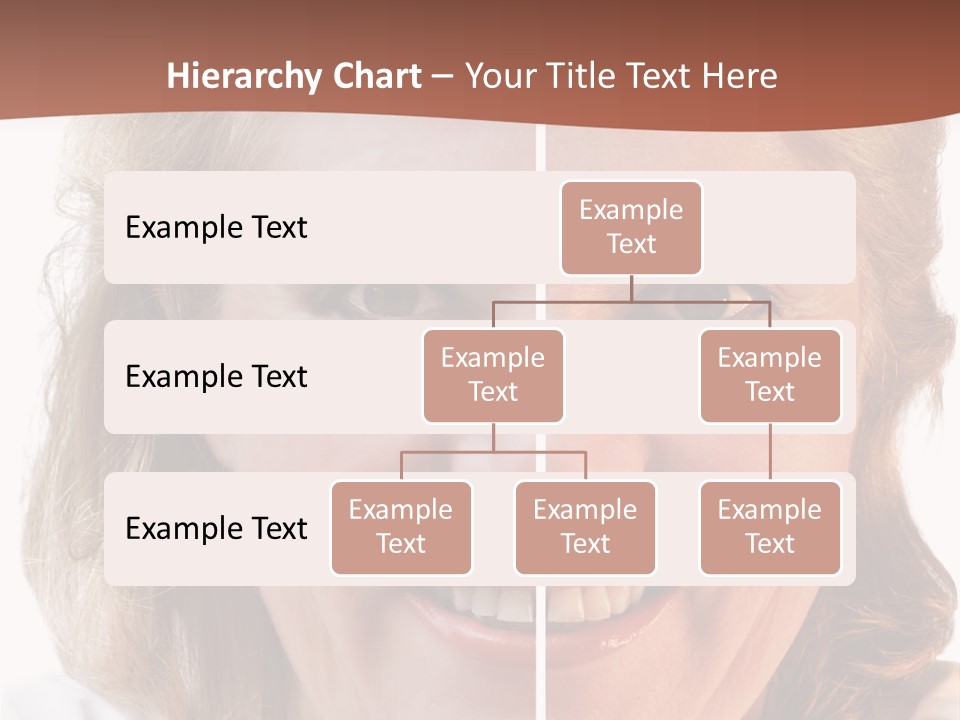 Fifty-Something Woman Considering Smoothing Out Her Wrinkles PowerPoint Template