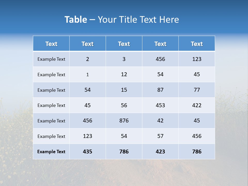 Two People Running On The Top Of A Hill PowerPoint Template