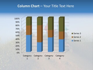 Two People Running On The Top Of A Hill PowerPoint Template