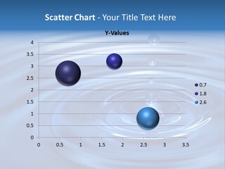 The Round Transparent Drop Of Water, Falls Downwards... PowerPoint Template