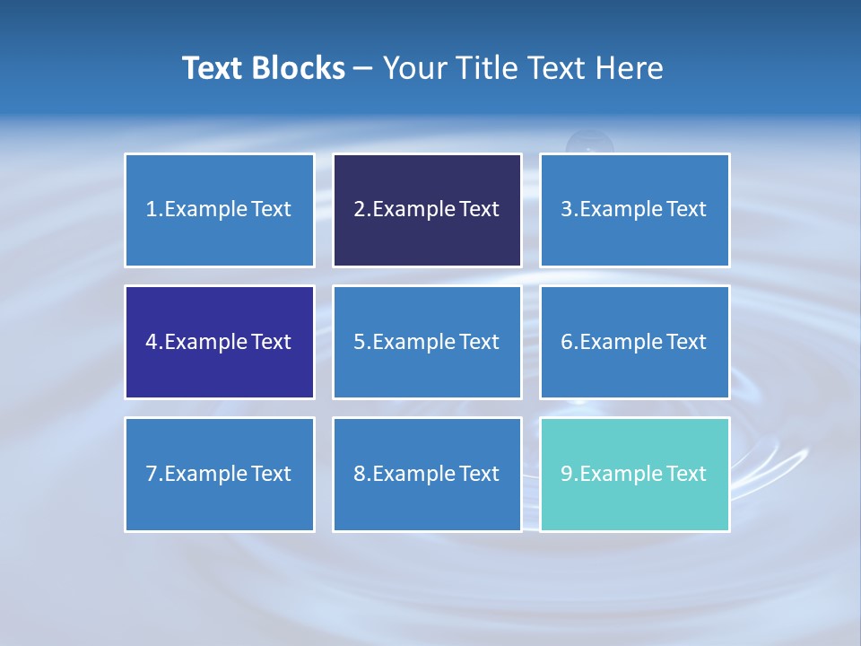 The Round Transparent Drop Of Water, Falls Downwards... PowerPoint Template