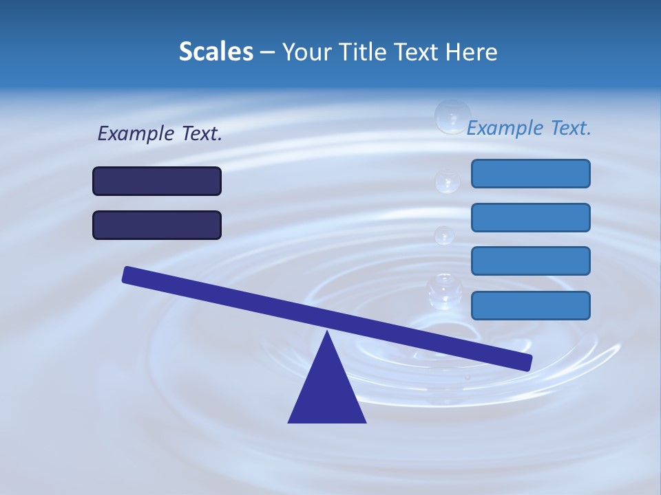 The Round Transparent Drop Of Water, Falls Downwards... PowerPoint Template