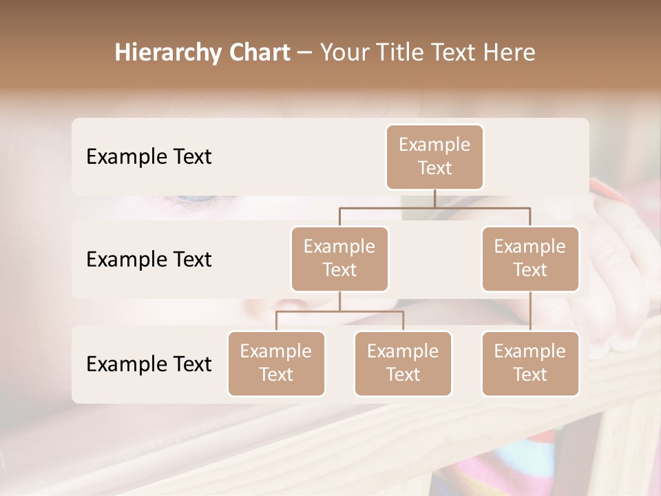 Little Baby Standing In Crib Bitting On Rail PowerPoint Template