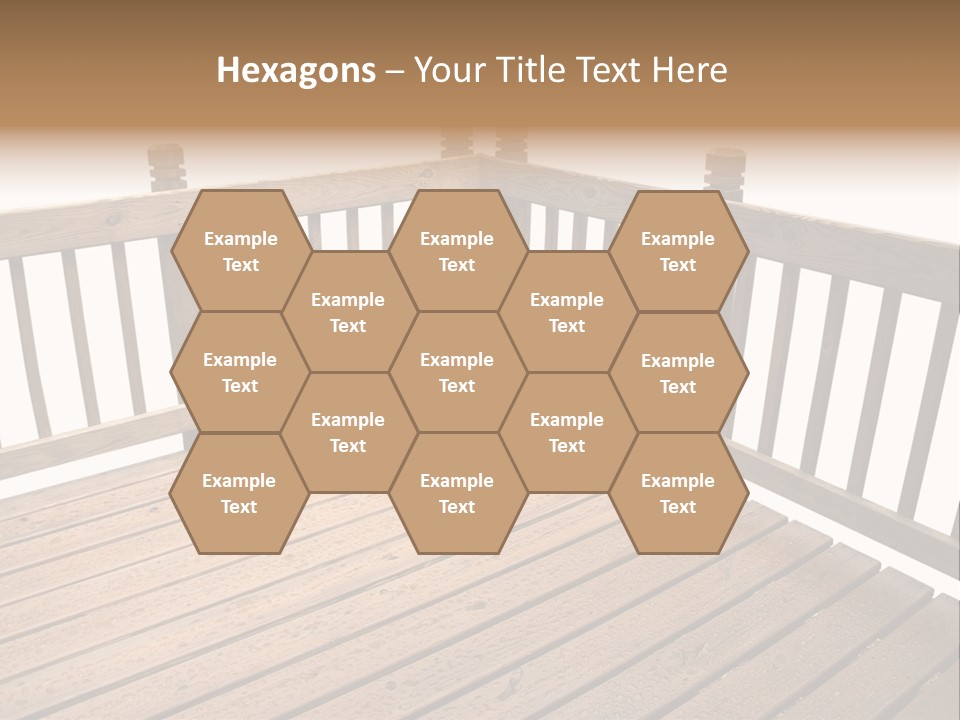 A Deck Isolated On A White Background PowerPoint Template