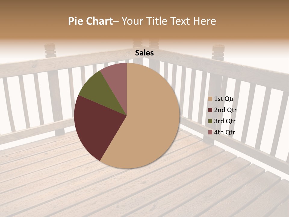 A Deck Isolated On A White Background PowerPoint Template