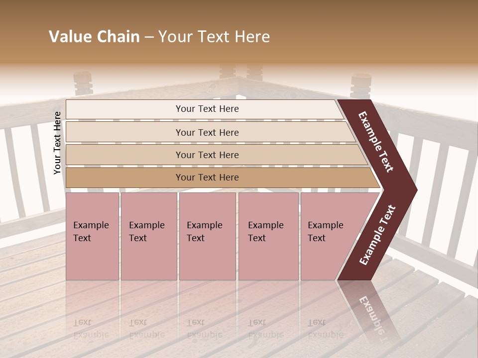 A Deck Isolated On A White Background PowerPoint Template