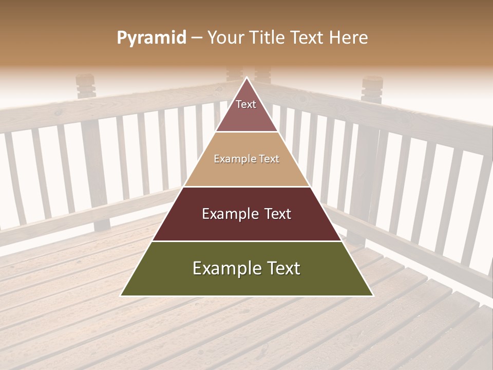 A Deck Isolated On A White Background PowerPoint Template