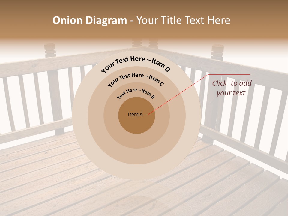 A Deck Isolated On A White Background PowerPoint Template