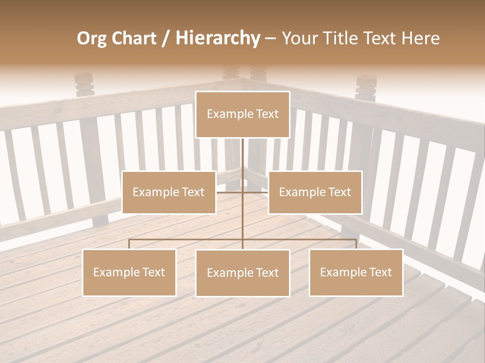 A Deck Isolated On A White Background PowerPoint Template